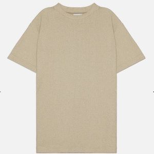 John Elliott Raschel Mock Tee - Beige - NWT New